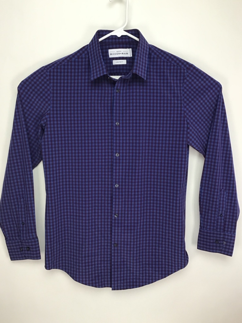 Mizzen+Main Leeward men’s long sleeve button up shirt large trim fit